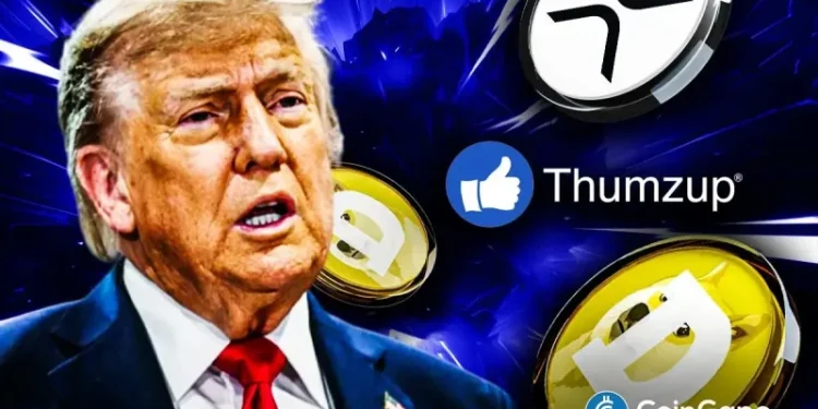 Trump’s Thumzup Media Details Crypto Treasury Strategy, Plans More Buys For XRP, DOGE