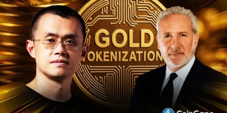 Just-In: Changpeng “CZ” Zhao Counters Peter Schiff, Says “Tokenizing Gold Is Not On-Chain Gold”