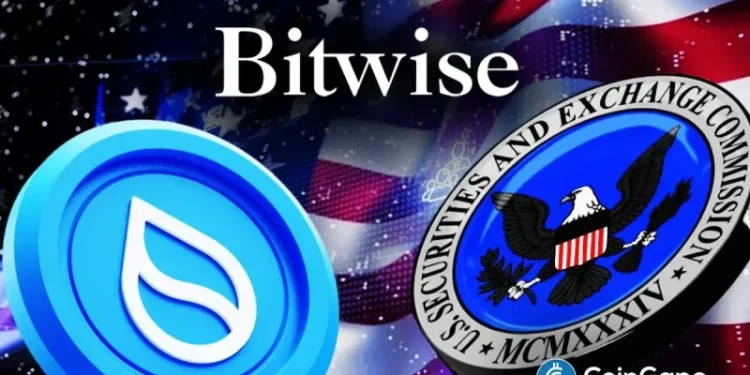 Breaking: Bitwise Files S-1 For SUI ETF With U.S. SEC