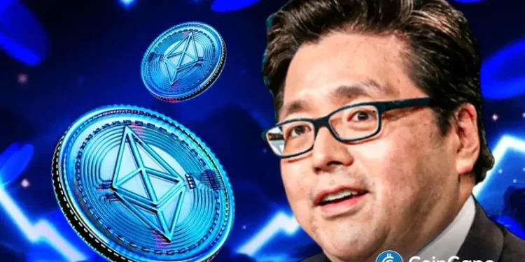 Tom Lee Sees Ethereum at $7K–$9K by 2026 as BitMine Stakes $1B ETH in Just 2 Days