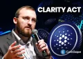 Cardano Founder Slams Ripple CEO’s Support for CLARITY Act Despite Policy Gaps