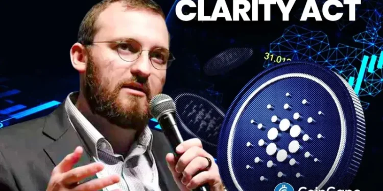 Cardano Founder Slams Ripple CEO’s Support for CLARITY Act Despite Policy Gaps