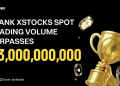 LBank xStock Spot Trading Volume Surpasses $3 Billion, Securing 30% of the CEX Market