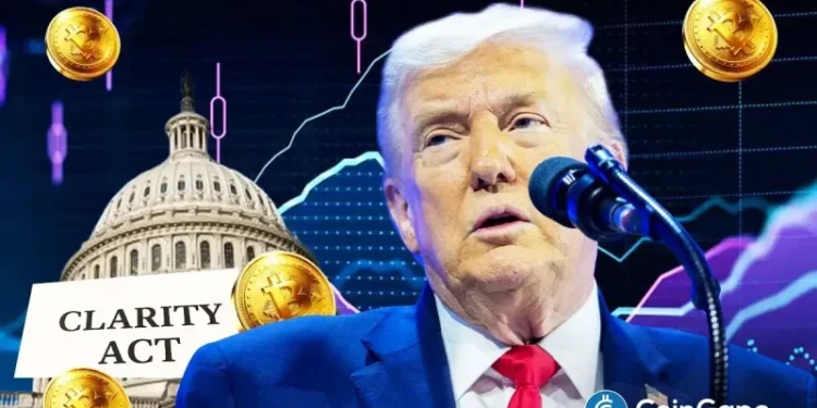 CLARITY Act Odds, Bitcoin Drop as Trump Skips Crypto in State of the Union Speech